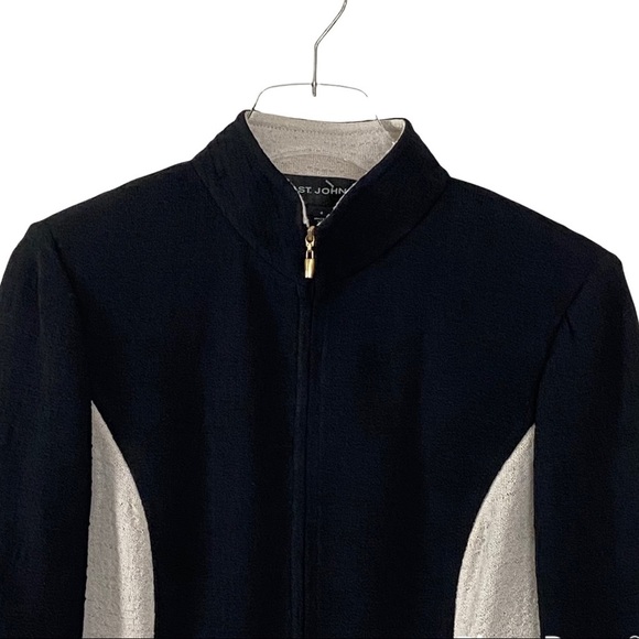 St John Knitted Black and Cream Dress Jacket/Sweater. Size 6 - Picture 2 of 8